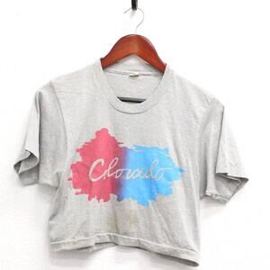 Vintage Colorado Crop Top T Shirt Large